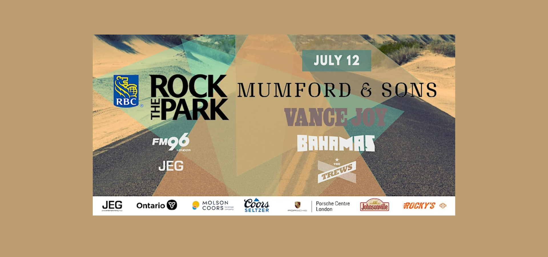 RBC Rock The Park M﻿UMFORD & SONS VANCE JOY BAHAMAS THE TREWS